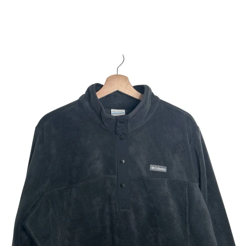 Columbia Women's Black Benton Springs 1/2 Snap Pullover Fleece Size XXL